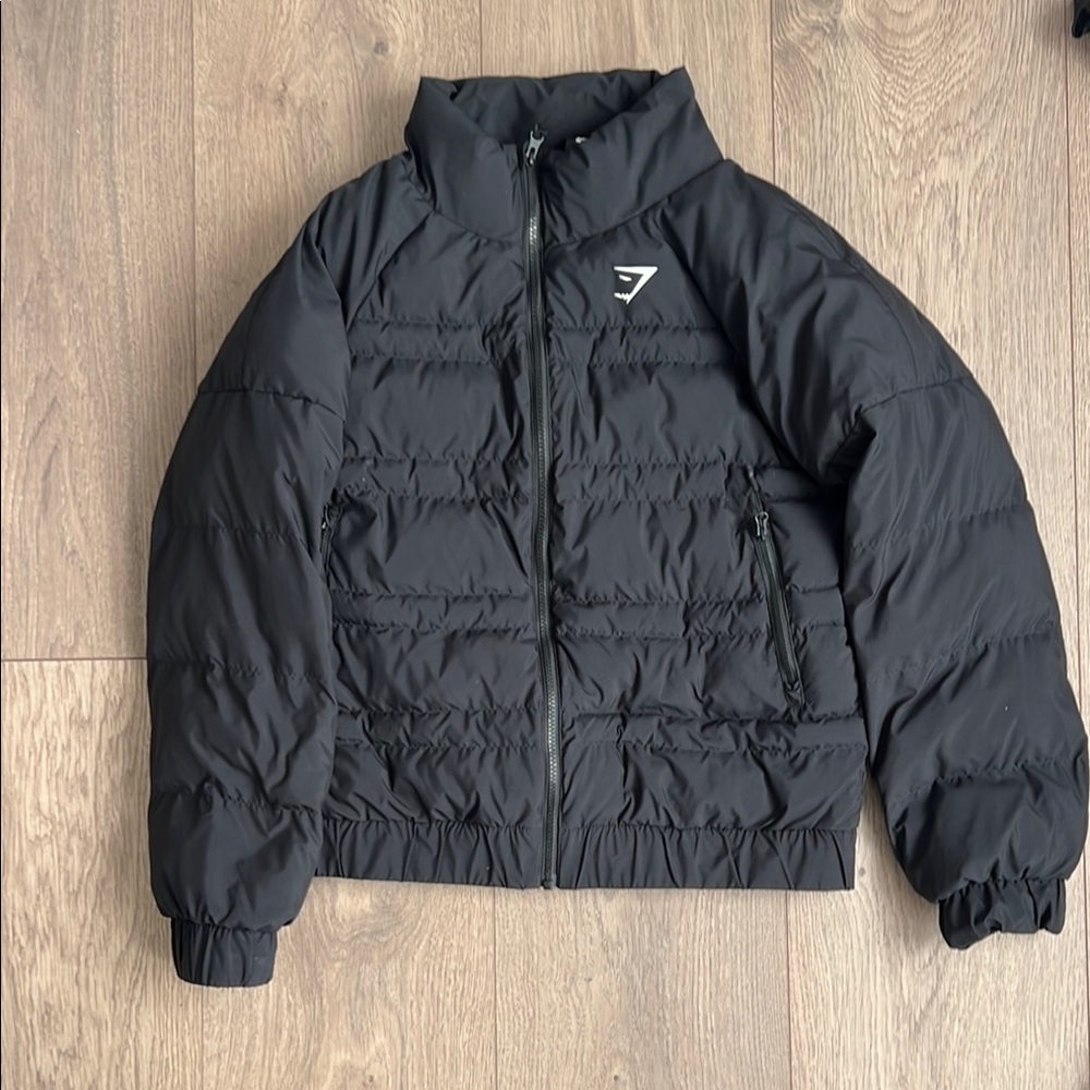 Gymshark Black Puffer Jacket